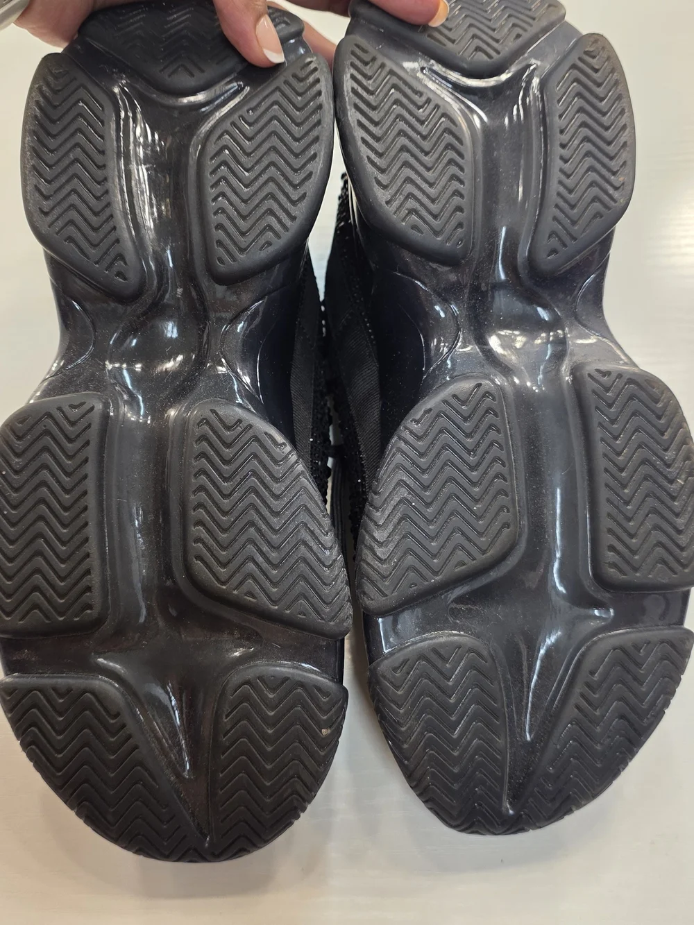 Steve Madden Black Crystal-Accent Slip-On Sneakers